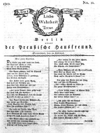 Nr. 12., 10. Februar 1810