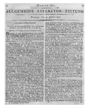 Galanti, Giuseppe M[aria]: Nuova descrizione storica e geografica delle Sicilie. - Napoli : Gabinetto Letterario T. 3. - 1789