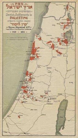 Jewish Settlements in Palestine