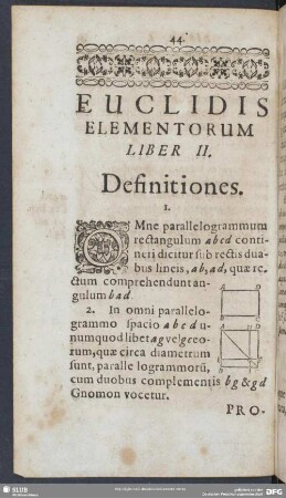 Euclidis Elementorum Liber II
