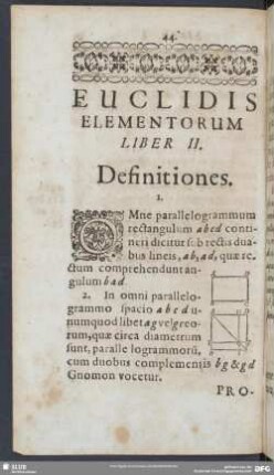 Euclidis Elementorum Liber II