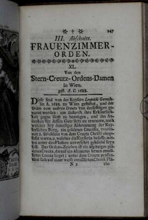 III. Abschnitt. Frauenzimmer-Orden.