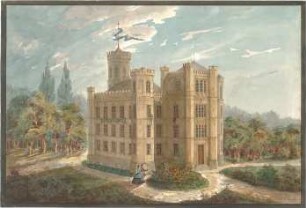 Riedel, Eduard; Berg / Starnberger See; Schloss - Perspektive