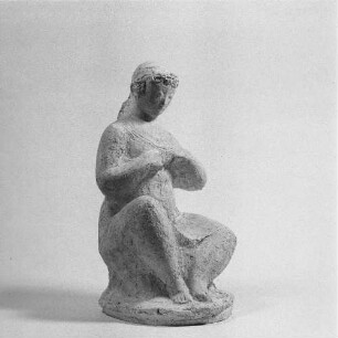 Sitzende Frau (Modellskizze) : Sitzende Frau (Modellskizze). Ton (vor 1963; H. Naumann)