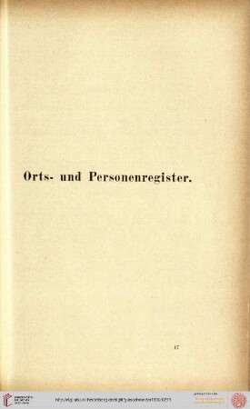 Orts- und Personenregister