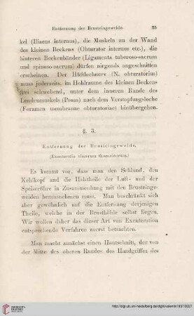 §. 3. Entfernung der Brusteingeweide