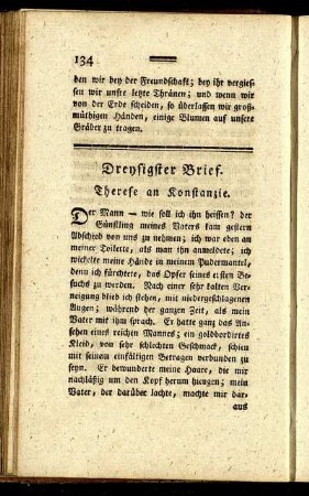Dreysigster Brief. - Neun und dreysigster Brief.