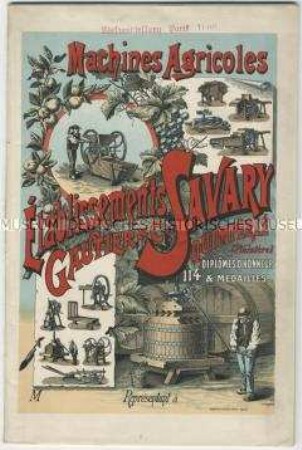 Landwirtschaftliche Maschinen der Firma Savary, Gautier und Cie. in Frankreich Frankreich
