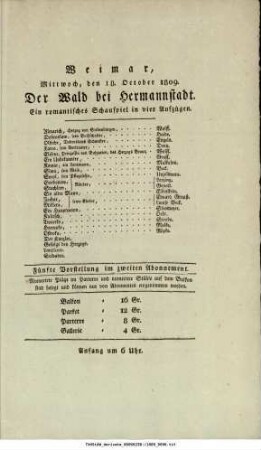 Der Wald bei Hermannstadt