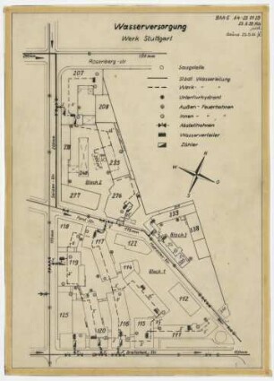 Stuttgart: Berliner Platz, Bosch-Areal - Lagepläne