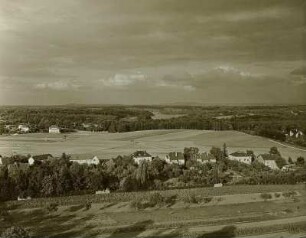 Moritzburg : Moritzburg nördlich von Dresden, Blick vom Kirchturm nach dem Keulenberg