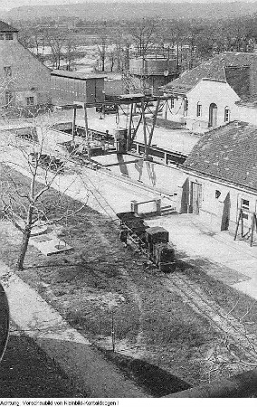 Dresden, Kaditz. Kläranlage Kaditz, Mai 1956