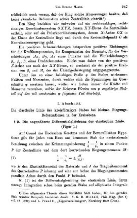 § 2. Die angenäherte Differentialgleichung der elastischen Linie