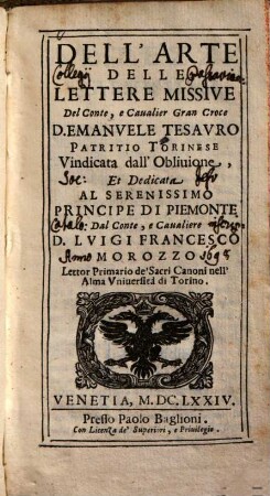 Dell'arte delle lettere missive
