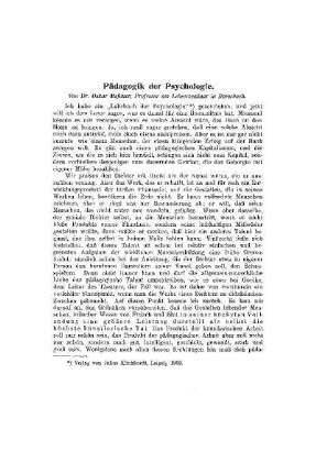 Pädagogik der Psychologie