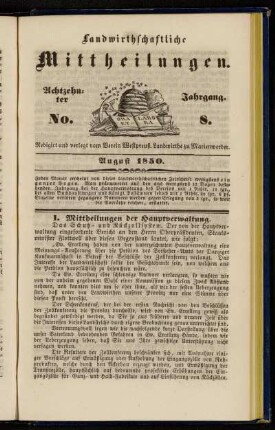 Achtzehnter Jahrgang. No. 8.