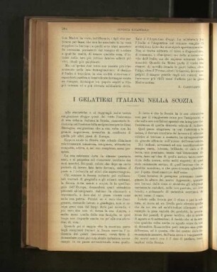 I Gelatieri Italiani Nella Scozia.