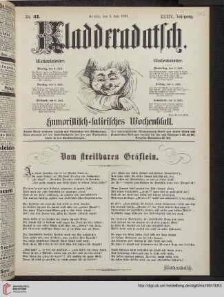 Hefte 31-35, Juli 1881