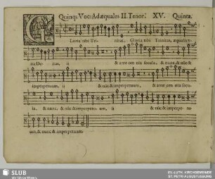 XV. Gloria tibi Trinitas