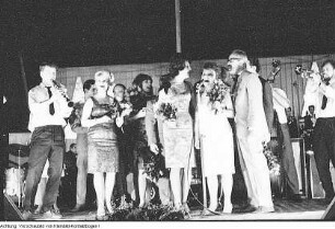 Dresden, Großer Garten, Freilichtbühne "Junge Garde" (eingeweiht am 12. August 1955), Filfestspiele, August 1955