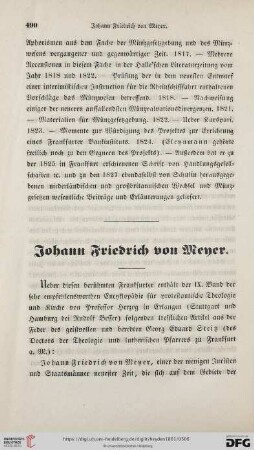 Johann Friedrich von Meyer