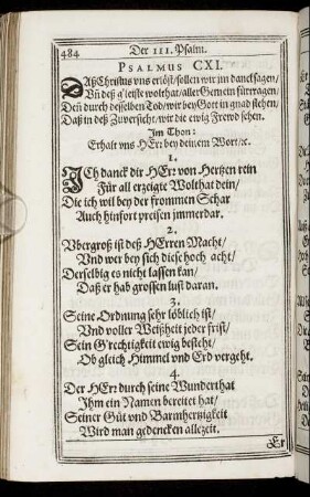 Psalmus CXI. - Psalmus CXVIII.