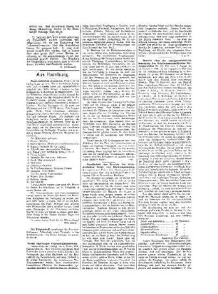 Aus Hamburg : Beilage zu Nr. 45 der Pädagogischen Reform