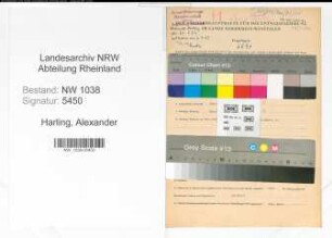 Entnazifizierung Alexander Harling , geb. 20.05.1907 (Arbeitsvermittler)