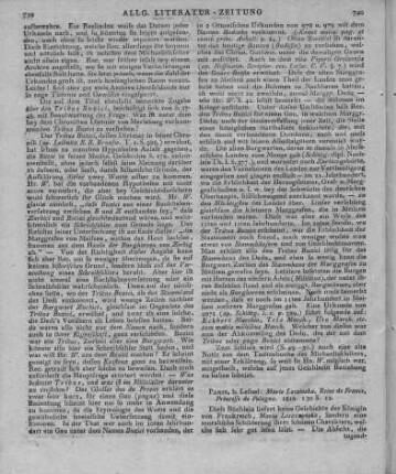 Marie Leczinska, Reine de France, Princesse de Pologne. Paris: Lefuel 1816