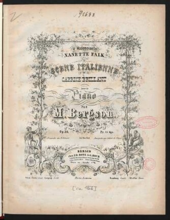 Scène italienne : caprice brillant ; pour le piano ; op. 36