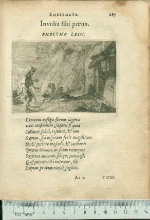 Invidia sibi pœna. Emblema LXIII.