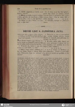 Druhi List S. Japoštoła Jana