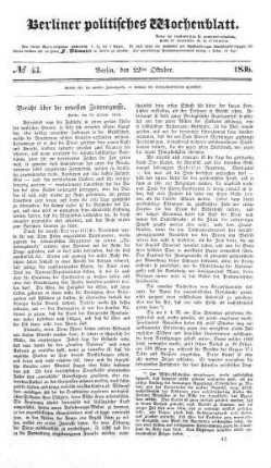 No 43, 22. Oktober 1836