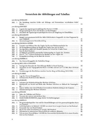 Verzeichnis der Abbildungen und Tabellen