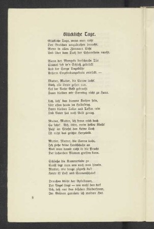 Glückliche Tage