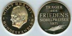 Medaille auf Willy Brandt