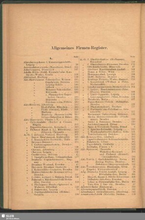 Allgemeines Firmen-Register