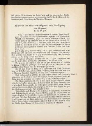 Schlacht um Schaulen (Szawle) und Verfolgung des Gegners