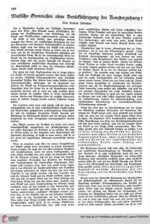 N.F. 18.1938: Musische Gymnasien ohne Berücksichtigung der Kunsterziehung?