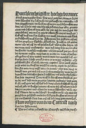 Nun volget von dem Cntcrist nach lare der Astronomi.