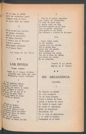 En decadencia : (Tango)
