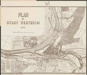Plan der Stadt Wertheim 1893
