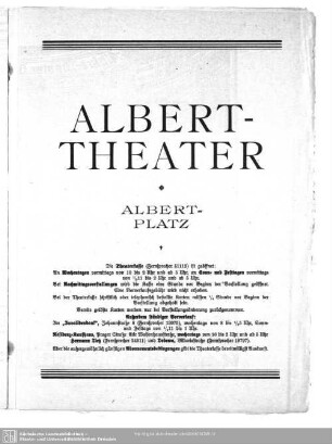 Albert-Theater, Albert-Platz