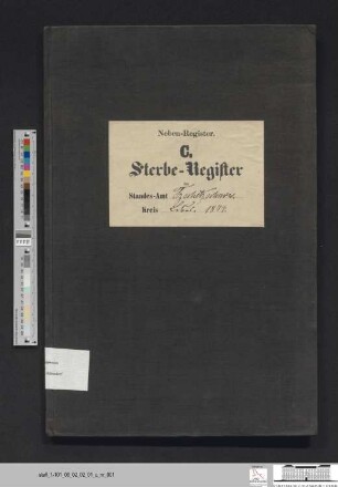 Sterberegister Güldendorf 1874