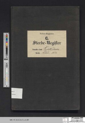Sterberegister Güldendorf 1874