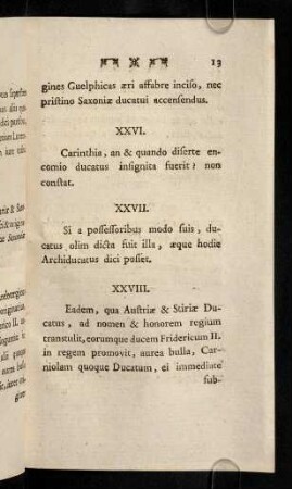 13-16, XXVI - XXXV