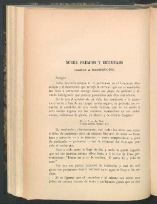 Sobre premios y estímulos : (Carta a Hermodoro)