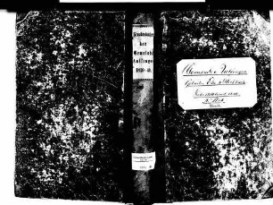 Aulfingen, Geisingen TUT; Katholische Gemeinde: Standesbuch 1810-1840