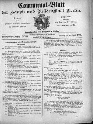 1882,33: No. 33, 13. August 1882