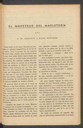 El monstruo del maelstrom